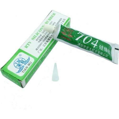 10pcs 704 fixed high temperature resistant silicone rubber insulated sealing glue 704 waterproof silicone thermal conductive