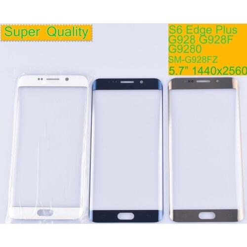 10Pcs/lot For Samsung Galaxy S6 Edge Plus G928 G928F Touch Screen Front Glass Panel S6 Edge+ Outer Glass Lens SM-G928F