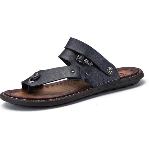 2021Mens Sandals Open Toe Slip On Fashion Casual Shoes Male Slippers Roman Summer Beach Sandalies Plus Size 2021 new