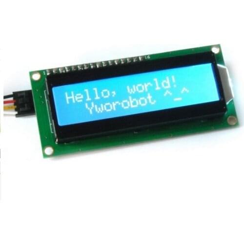 1 set IIC/I2C + LCD 1602 Blue Backlight LCD Display Adapter Plate LCD1602A