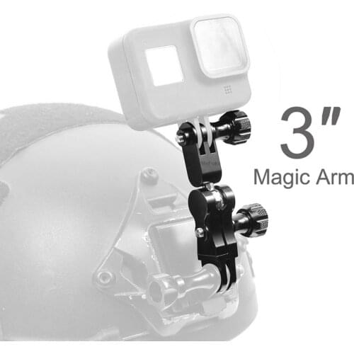 360 Degree Aluminum Magic Arm Mount Adapters for GoPro Hero 9 8 7 6 5 4 Yi 4K Eken SJCAM Go Pro DJI Action Camera Accessories