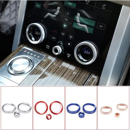 Car Air Conditioning Sound Knob Cover Interior Decoration Car-Styling For Land Rover Range Rover Velar 2017-2020 Accessories