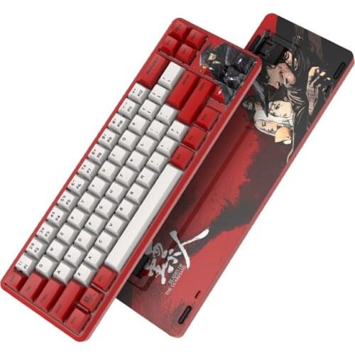 New Dart Man K680T Creamy Yellow Axis Wireless Dual-Mode Professional Gaming Mechanical Keyboard for Android IOS