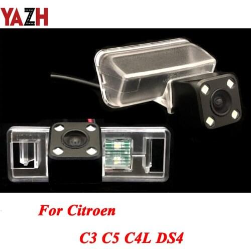 For Citroen C3 C5 C4L DS4 DS 4 2001-2017 HD CCD Car Reverse Backup Parking Rear View Camera Intelligent Dynamic Trajectory Track