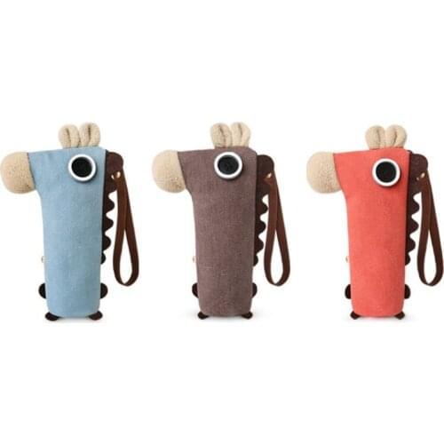 Kawaii Novelty Cartoon Horse Pencil Case Canvas Pen Bag Makeup Pouch School Stationery