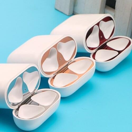 Metal Dust Guard for Apple AirPods Case Cover Accessory Protection Sticker Skin Protecting for AirPods from Iron Metal Shavings