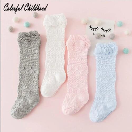 Fashion Newborn Toddler socks Baby Girl Socks anti slip Cute leg For newborns infant Long Sock