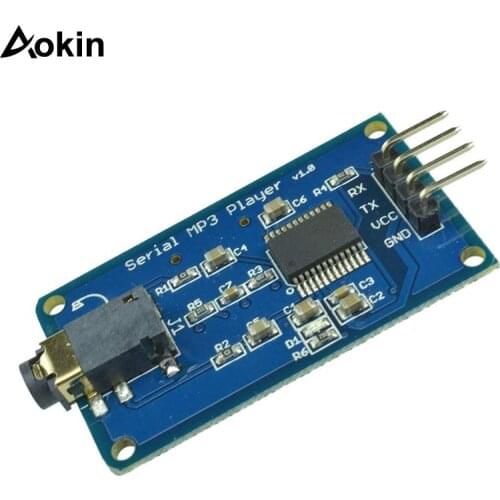 YX5300 UART TTL Serial Control MP3 Music Player Module Support MP3/WAV Micro SD/SDHC Card For Arduino/AVR/ARM/PIC CF