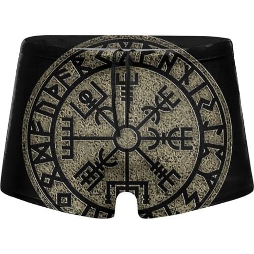 Men Lothbrok swimming trunks Vegvisir Viking Compass Norse Symbol Protection Nord shorts husband for the sea Pool
