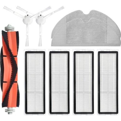 Main Brush HEPA Filter Side Brushes Mop Cloth Water Core Comb for XiaoMi Mijia 1C Sweeping Robot Vacuum Cleaner Spare Parts