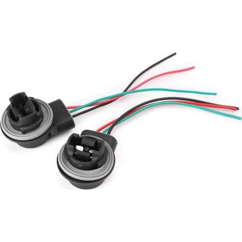 Auto Car 3157 3057 3156 3155 Adapter Wiring Harness Socket for Headlamp 2PCS Universal