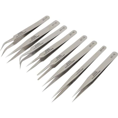 VETUS Stainless Steel Eyebrow Tweezer False Eyelash Extension Tools Repair Hyperfine all for building eyelash nails Tweezers