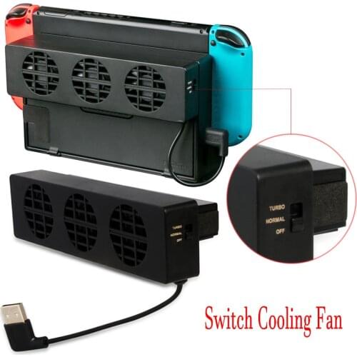 Cooling Fan for Nintendo Switch NS Original Stand Game Console Dock Cooler with 3-Fan USB Cooling Fan for Nintend NS NX