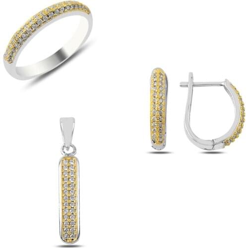 Silverlina Silver Zircon Stone Set