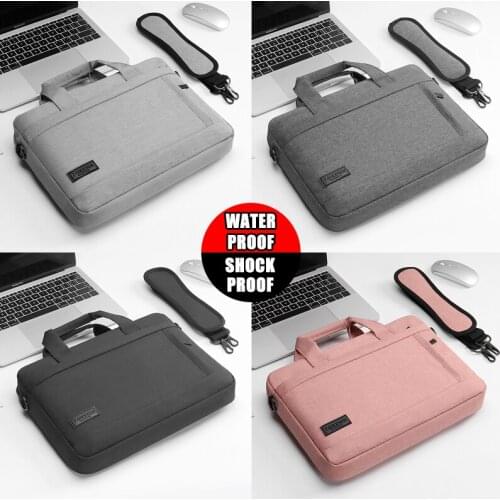 Laptop bag Sleeve Case Protective Shoulder handBag Notebook Briefcases For 13 14 15.6 15 Macbook Air HP Lenovo Dell Top-Handle