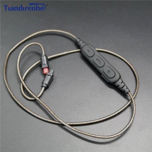 Tiandirenhe CSR8635 Bluetooth 4.1 Cable for Audio-Technica ATH-IM70/IM50/IM04 DIY Replaceable Earphone Connector Wire Audio Line