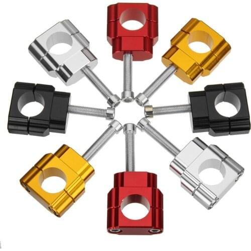Universal CNC 1-1/8" 28mm HandleBar Fat Handle Bar Mounts Clamp Riser Dirt Pit Bike For Honda CR125 CRF250 450 CR125 250