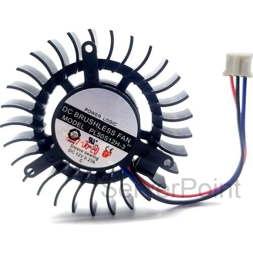 Brand new for graphics card cooling fan PL50S12H-3 DC12V 0.27A PL50S12M-3 0.24A Pitch 39MM Diameter 55MM