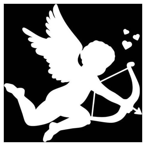 Black/Sliver Valentines Vinyl Car Body Stickers Car Window Glass Body Decoration Decal Front Windshield S1206