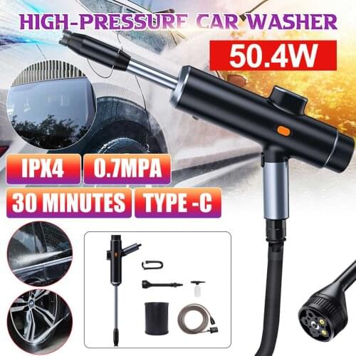 50W High Power Electric Car Washer Water Gun High Pressure Cleaner Foam Nozzle For Auto Cleaning Car Wash Water Sprayer