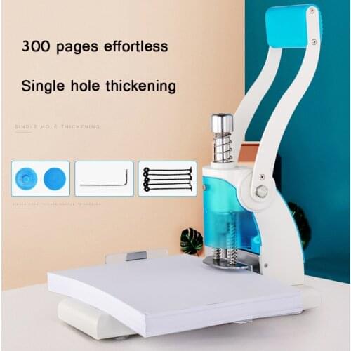 Single-Hole Heavy-Duty Manual Punching Machine 300 Pages Job Book Punching Round Hole Tag Voucher Paper Punching Machine