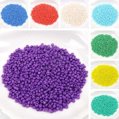 18 Color 2mm 1000pcs 3mm 500pcs Crystal Glass Spacer beads, Soild Seed Beads For Jewelry Handmade DIY BLSS02X