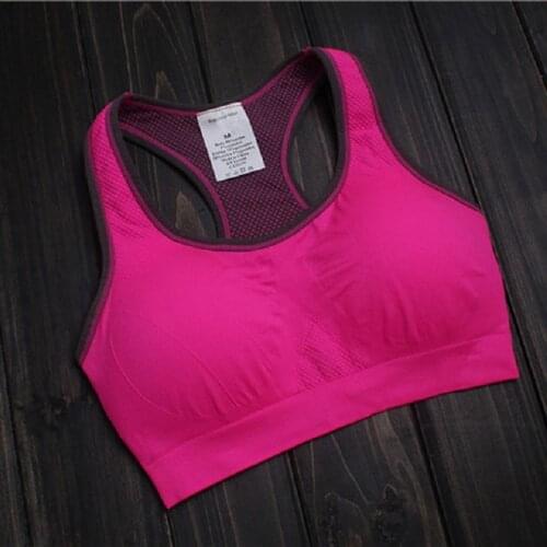 2017 women sports bra top sports bra breathable comfortable cushion adjustable seamless push up ladies sports top brassiere