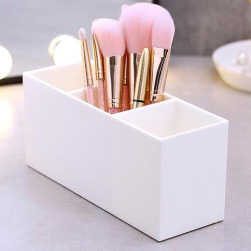 3 Grid Cosmetic Brush Holder Container Lipstick Eyebrow Makeup Storage Pencil 20*7*8.8cm Organizer Dropshipping Z1R3