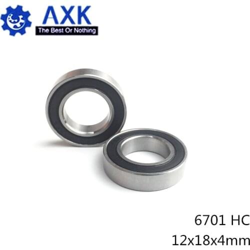 6701 Hybrid Ceramic Bearing 12*18*4 mm ABEC-1 ( 1 PC) Industry Motor Spindle 6701HC Hybrids Si3N4 Ball Bearings 3NC 6701RS