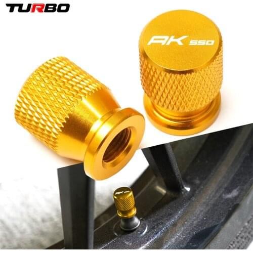 AK550 Motorcycle Tire Valve Air Port Stem Cover Caps Plug CNC Aluminum Accessories For KYMCO AK550 AK 550 2017-2019 2018 2020