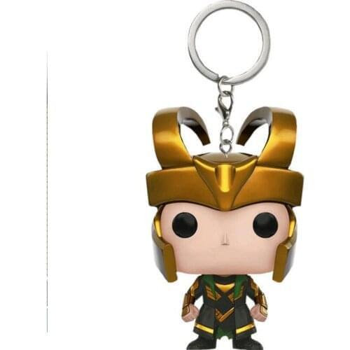 Marvel The Avengers Loki Keychain Action Figures Children Toy With Box