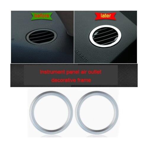 For Benz GLK200 glk260 300GLK ABS Instrument panel air outlet decorative frame chrome molding trim 2pcs