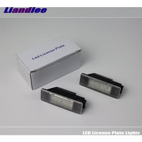 For Peugeot 406 4D sedan 2000 LED Car License Plate Lights Number Frame High Quality Lamp