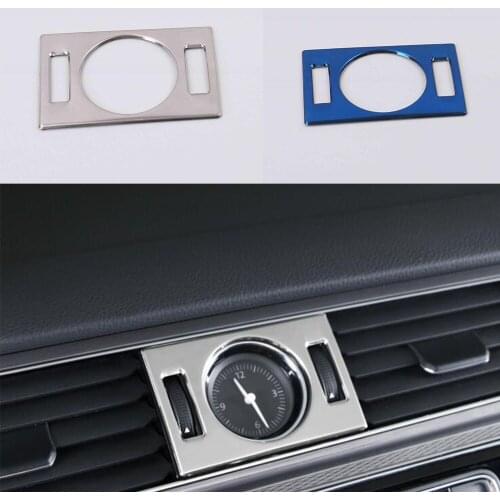 For VW Volkswagen Passat B8 Sedan Variant Alltrack 2015 2016 2017 2018-2020 Stainless Steel Car Clock Frame Cover Sequins Trim