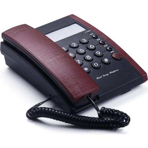 Home Office Corded Phone Telephone Desktop Wall Mountable Landline Phone with LCD Display, Redial, Call Indicator Light