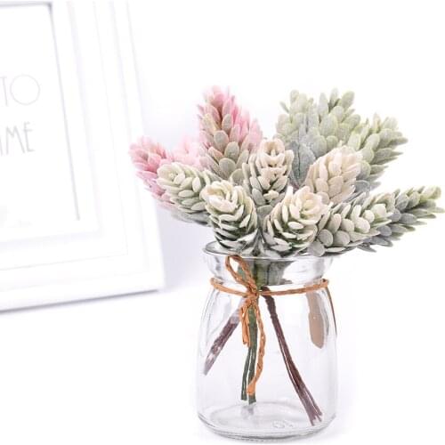 6pcs color pine cone artificial flower pineapple artificial plant wedding home decoration DIY scrapbook gift box craft flower