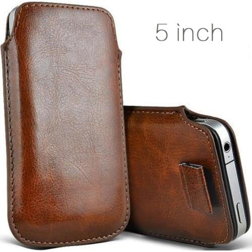 Leather Coque For Xiaomi Redmi GO Case Pocket Rope Holster Universal Pull Tab Pouch Cover For Xiaomi Redmi 4 pro 4X 4A 5A Go 5"