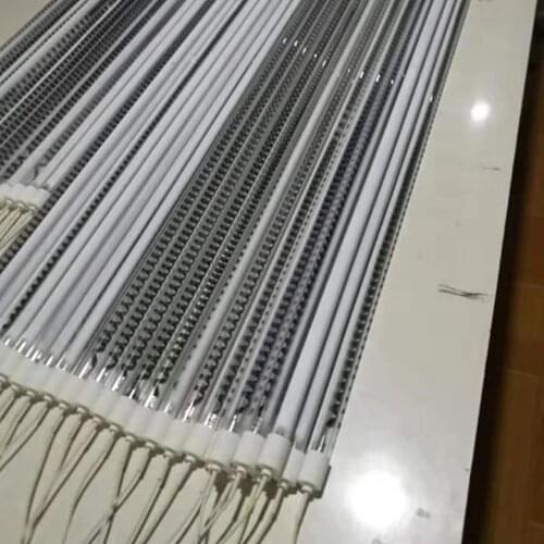 Quartz infrared heating element infrared lamp twin tube for Infrared powder coating oven