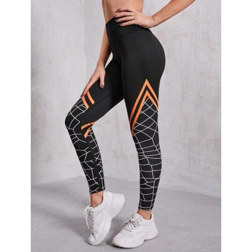 SALSPOR Printed Leggings Seamless High Waist Legging Fitness Sport Push Up Workout Pants Summer Breathable Gym Clothing
