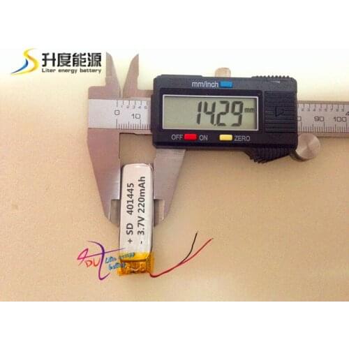 SD401445 Li-Po battery, battery 401545, battery lipo 220mah