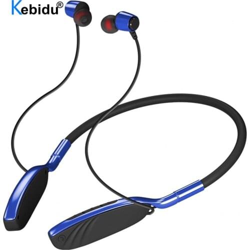 Kebidu Magnetic Wireless Bluetooth Earphones Sports Running Headset IPX5 earbuds Headphones for Iphone Xiaomi Samsung Android