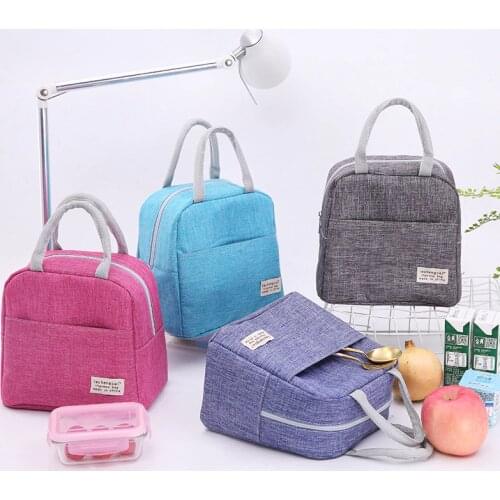 Fashion Cation Women Portable Lunch Bags Waterproof Zippe Student Bento Box Thermo Office School Picnic Cooler Handbag