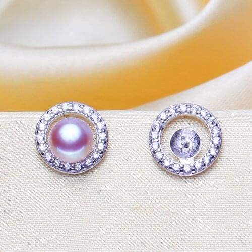 Fashion Pearl Earrings Mountings, Earrings Findings, Earrings Settings Jewelry Parts Fittings Stud Earrings Accessories
