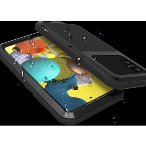 Powerful Case For Samsung Galaxy A51 5G Case Metal Armor Shock Dirt Proof Waterproof Phone Cases for Samsung Galaxy A51 Cover
