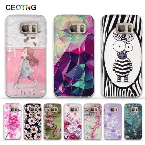 TPU Soft Case For Samsung Galaxy S7 G930 3D Relief Silicone Phone Cover For Samsung Galaxy S5 S6 S7 Fundas Shells For samsung s7