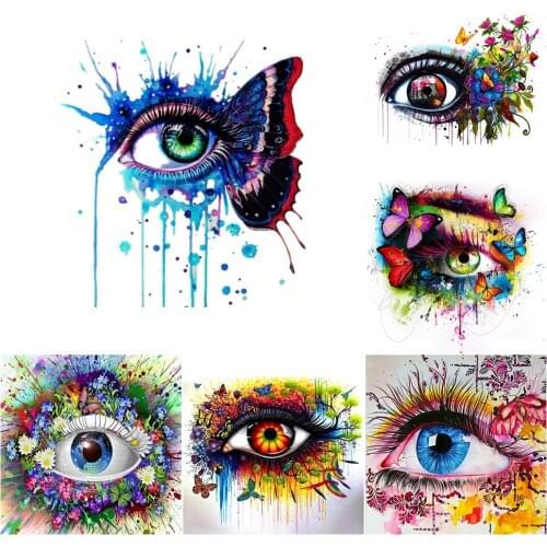 5D DIY Diamond Painting "Eye flower" Cross Stitch Kits Full Square/Round Drill Embroidery Mosaic Picture of Home Decoration