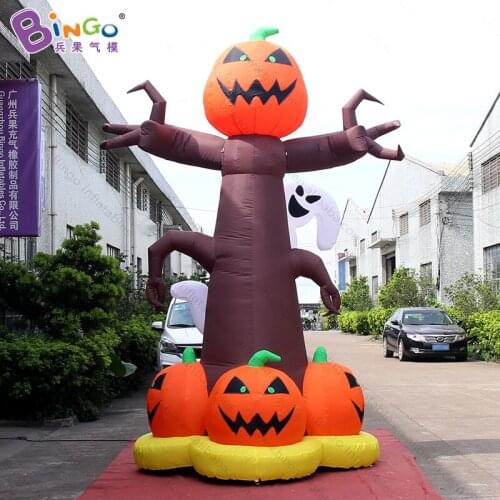 Customized 13 feet tall inflatable pumpkin tree promotional 4m inflatable squash inflatable for party toys