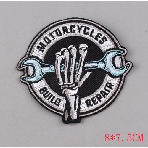 Rock Band Patches DIY Embroidery Metal Patches for Clothing Iron On Patch Hippie Van Gogh UFO Patch Name On Clothes Applique