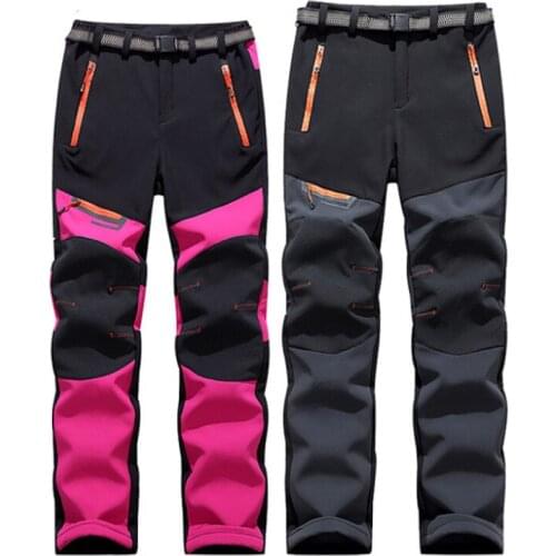 Winter Men Women Sports Hiking Camping Pants Fleece Water Resistant Cycling Bicycle Bike Pants Warm Thermal Trousers