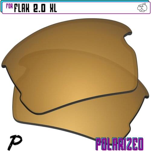 EZReplace Polarized Replacement Lenses for - Oakley Flak 2.0 XL Sunglasses - Gunmetal P